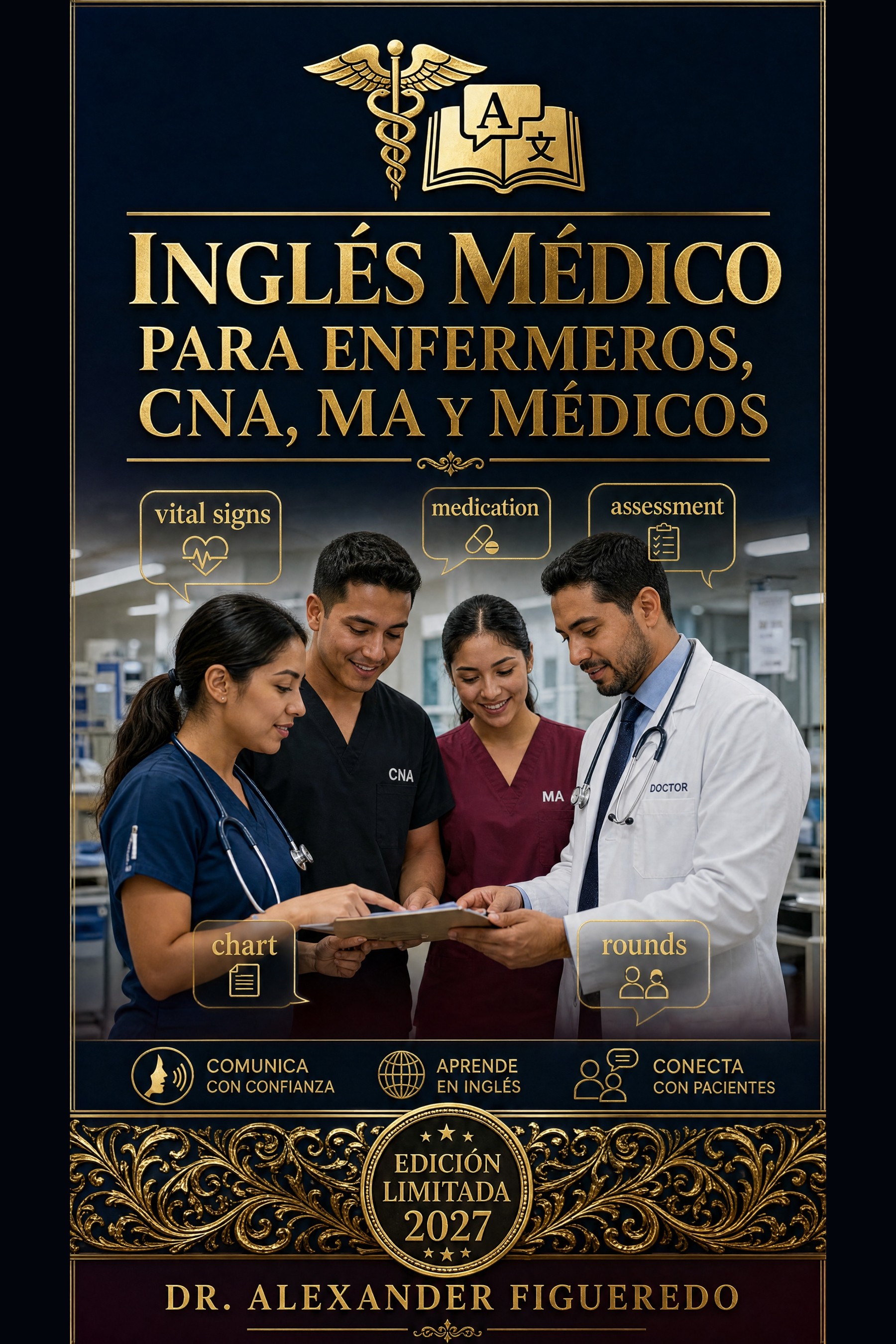 Portada — Inglés Médico para Enfermeros, CNA, MA y Médicos