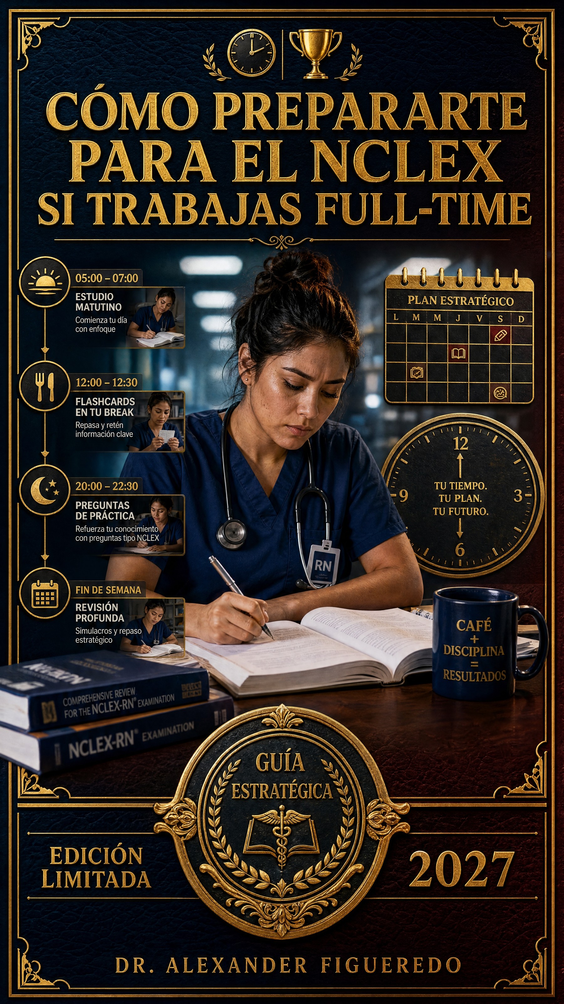 Portada — Cómo Prepararte para el NCLEX si Trabajas Full-Time
